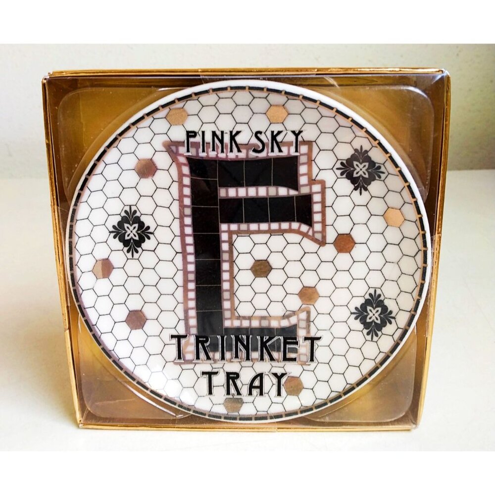 Mosaic Bistro Tile Trinket Tray Letter ‘E’ by Pink Sky